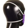 Purple, 100% Cotton Canvas Face Mask w/Elastic Straps - Image 4