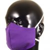 Purple, 100% Cotton Canvas Face Mask w/Elastic Straps - Image 2