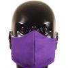 Purple, 100% Cotton Canvas Face Mask w/Elastic Straps