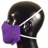 Purple, 100% Cotton Canvas Face Mask w/Elastic Straps - Image 3